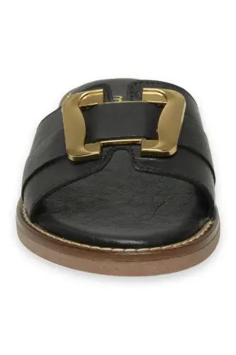 D25Yt-1105Z Daily Black Women's Slippers-BLACK PEN - 3