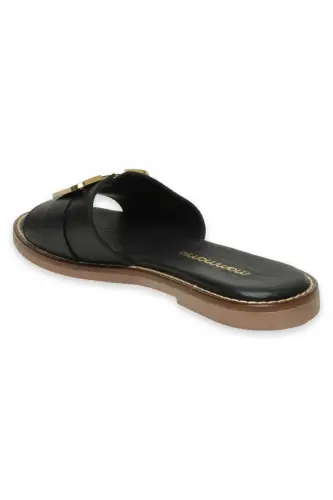 D25Yt-1105Z Daily Black Women's Slippers-BLACK PEN - 4