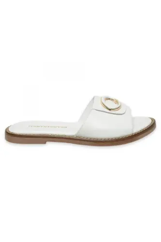 D25Yt-1370Z Women's Daily White Slippers - MAMMAMIA (1)