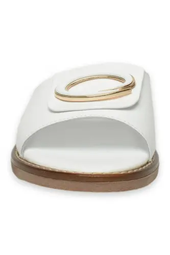 D25Yt-1370Z Women's Daily White Slippers - 3