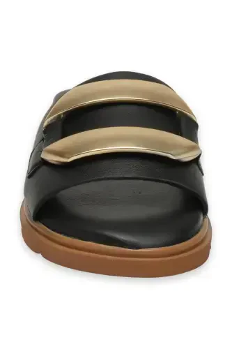 D25Yt-1375Z Daily Black Women's Slippers-BLACK PEN - MAMMAMIA (1)