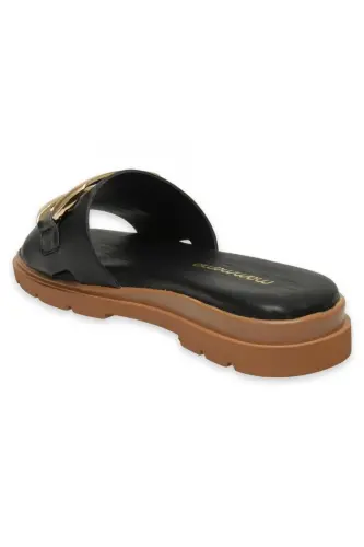 D25Yt-1375Z Daily Black Women's Slippers-BLACK PEN - 4