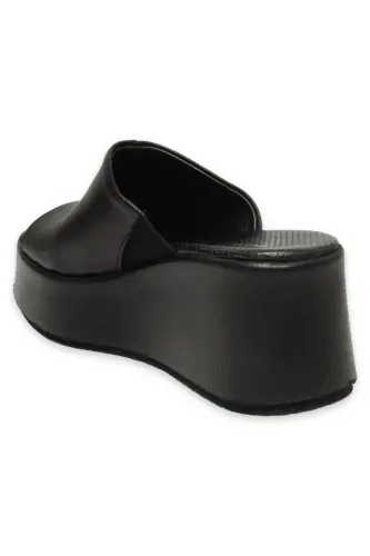 D25Yt-1565Z Daily Black Women's Slippers - BLACK PEN - 4