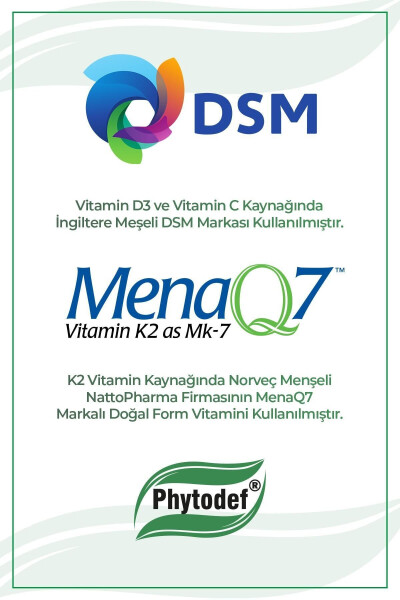 Vitamin D3 K2 C - 60 Tablet - 4