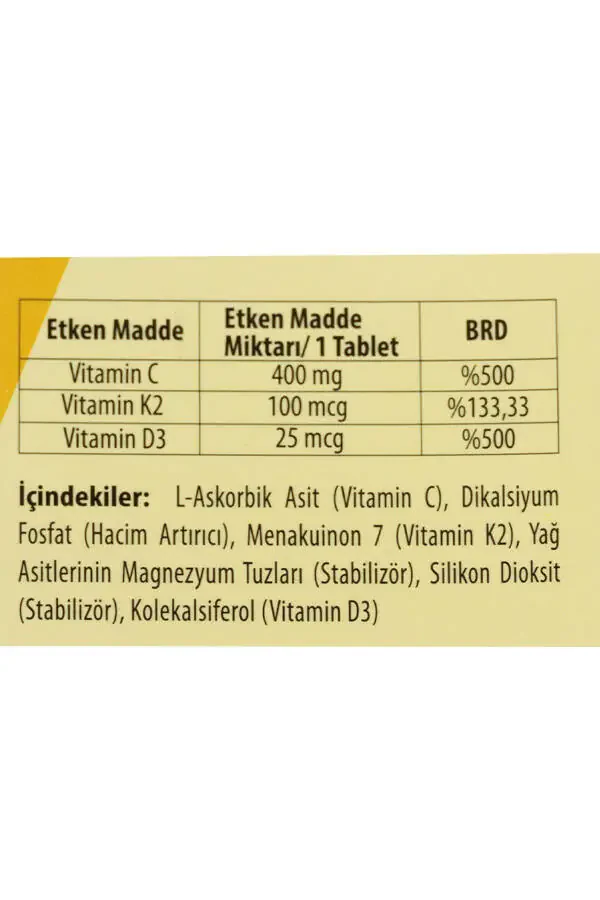 D3 + K2 + C - 60 Tablets - 2