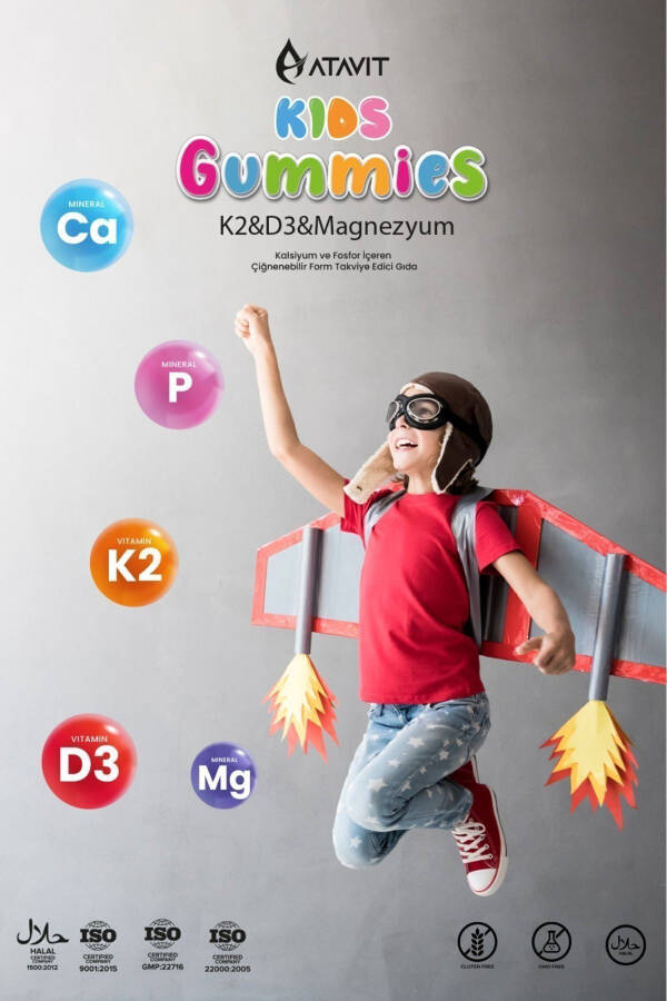 D3 K2 Magnesium Calcium Phosphorus Gummies Kids - 4