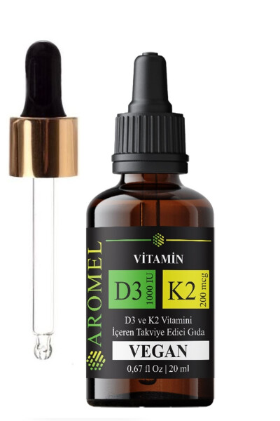 D3 K2 Vitamin | Dropper Cap | D3 1000 IU 200 mcg K2 Mix ,fda - 2