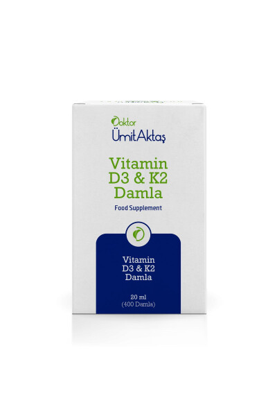 D3 K2 Vitamin Tomchilari - 400 Tomchi - DR. ÜMIT AKTAŞ