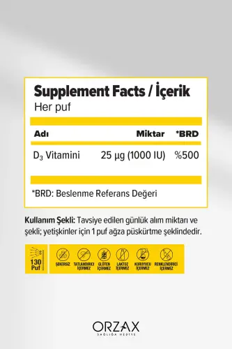 Vitamin D3 1000 IU Sprey 20 ml - OCEAN (1)