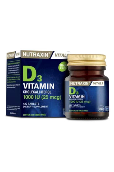 D3 Vitamini 120 Tablet - 1 000 IU - 9