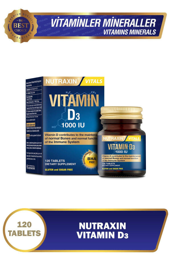 D3 Vitamini 120 Tablet - 1.000 IU - 1