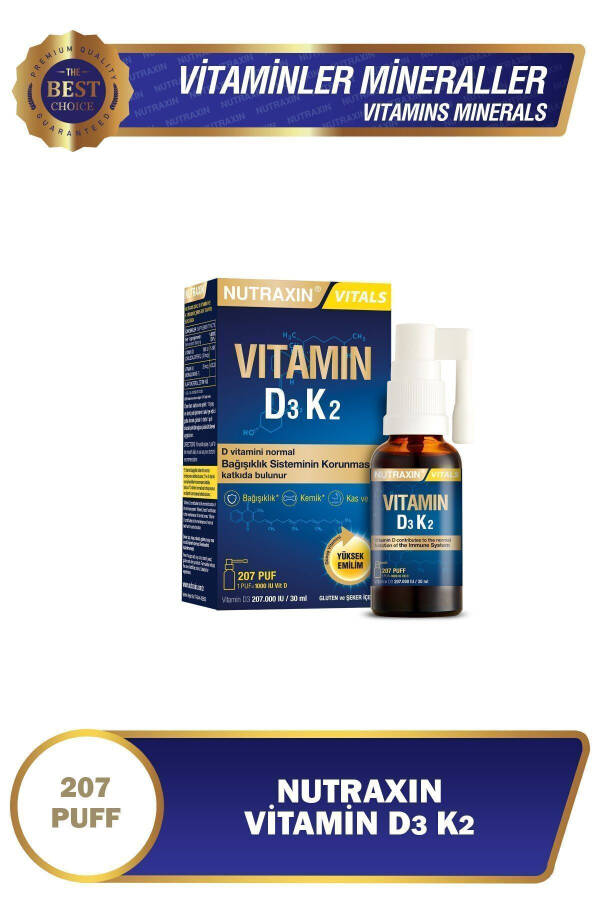 Vitamin D3 K2 30 ml - 1.000 IU - 7