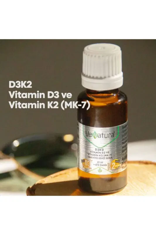 D3k2 - Vitamin D3 K2 (MENAQUINONE 7) Drops 20 ml - 4