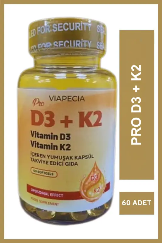 D3+K2 Vitamin D3 Vitamin K2 Soft Supplement Capsule 60 Count - 4
