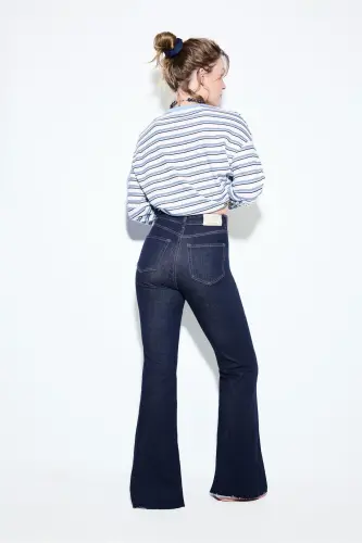 D74 Slim Fit Ispancha Paça Jinsi - 5