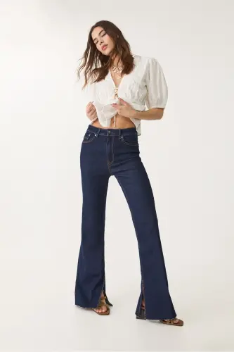 D74 Slim Fit Spanish Leg Jeans - 1