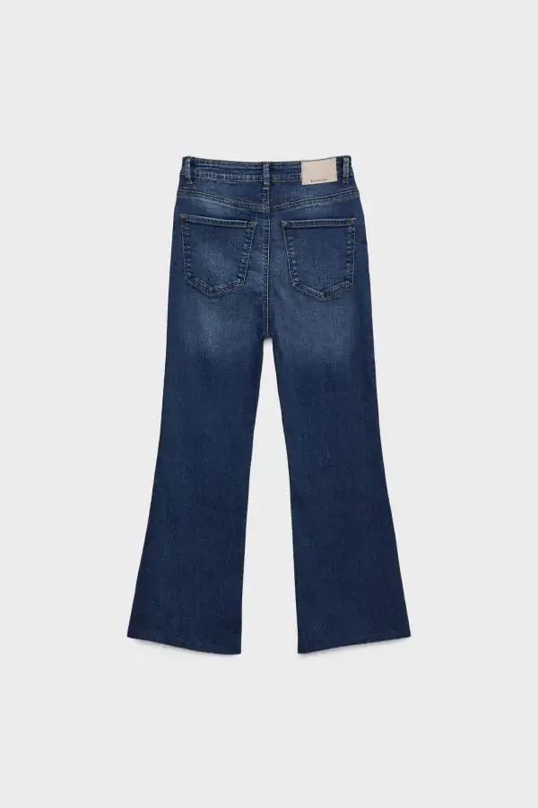 D78 Cropped Spanish Leg Jeans - 6