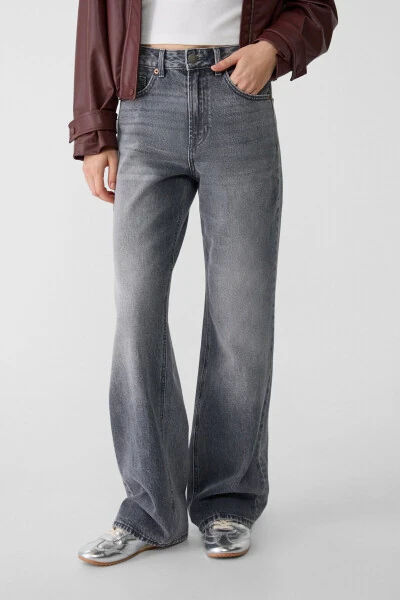 D92 Straight wide-Açık gri denim - Modazone (1)