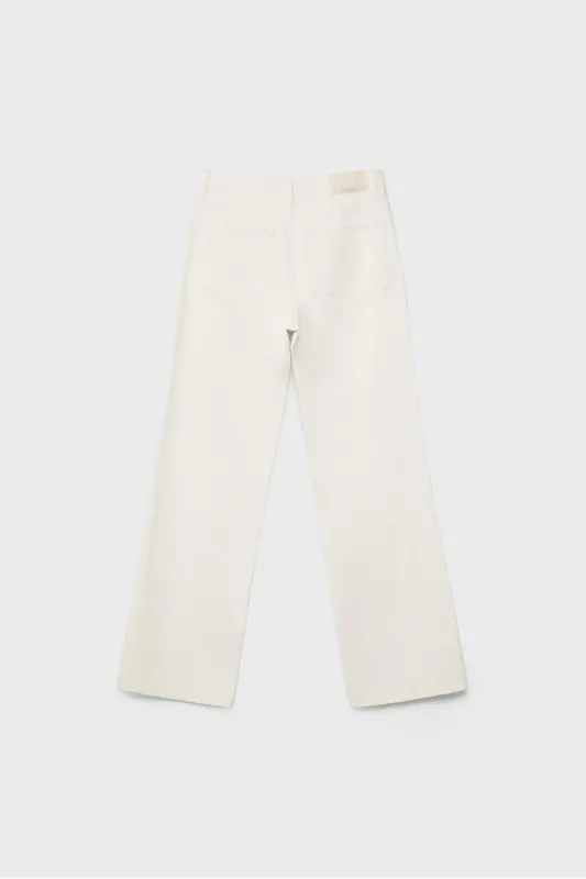 D92 straight fit keng paqli jinsi - Ekru1 - 2