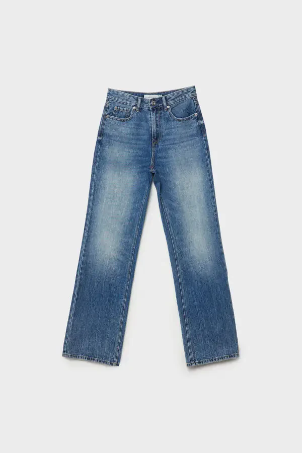 D92 straight fit wide leg jeans - 5