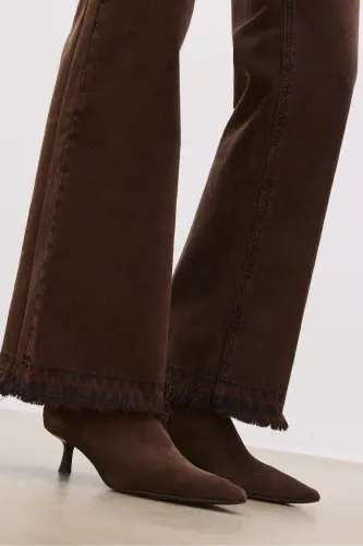 D92 straight geniş paça-Kahverengi2 - 4