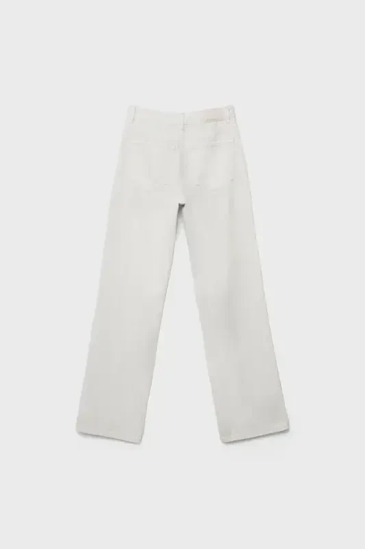 D92 toʻgʻri bichimli keng штани-kulrang2 - 6