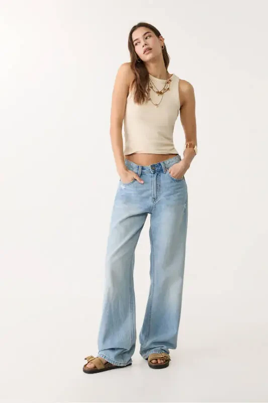 D92 Wide Leg Jeans - 6