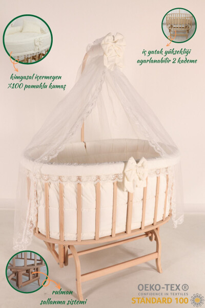 DA-15 Amedan Sepet Beşik 0-2 Yaş ''Krem Fr. Dantelli Uyku Seti'' ile - 2