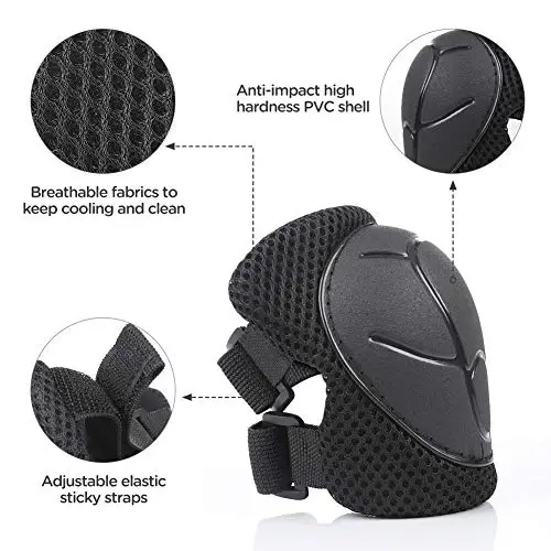 DaCool Kids Bike Helmet Set Skateboard Knee Pads - Kids Helmet Elbow Pads Wrist Guards Adjustable for 3~10yrs Girl Boy Kids Protective Gear Set for Sport Cycling Bike Roller Skating Scooter - 4