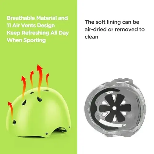 DaCool Kids Bike Helmet Set Skateboard Knee Pads - Kids Helmet Elbow Pads Wrist Guards Adjustable for 3~10yrs Girl Boy Kids Protective Gear Set for Sport Cycling Bike Roller Skating Scooter - 5