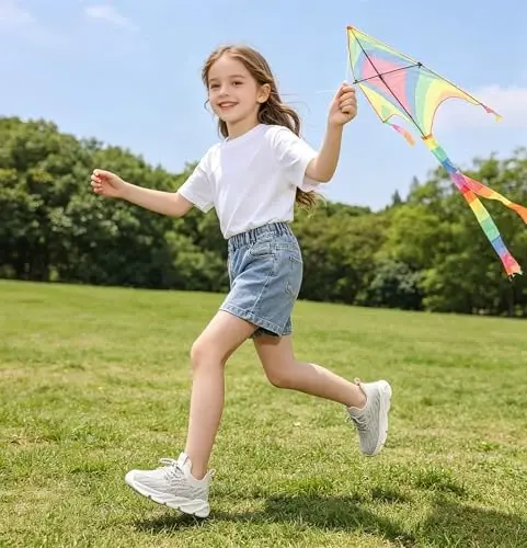 DADAWEN Bebek/Küçük Çocuk Erkek Kız Hafif Nefes Alabilen Spor Ayakkabıları Koşu Yürüyüş için Bantlı Atletik Tenis Ayakkabıları - DADAWEN (1)