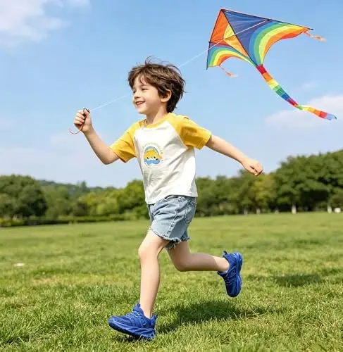 DADAWEN Малыш/Маленький ребенок Мальчики Девочки Легкие дышащие кроссовки Ремешок Спортивная теннисная обувь для бега ходьбы - 2