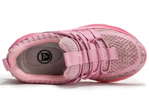 DADAWEN Toddler/Little Kid Boys Girls Lightweight Breathable Sneakers Strap Athletic Tennis Shoes for Running Walking - 4