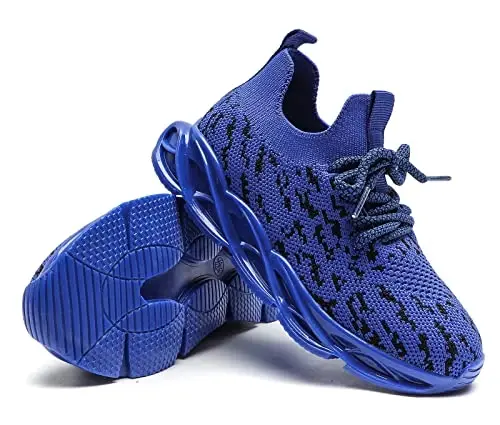 DADAWEN Toddler/Little Kid Boys Girls Lightweight Breathable Sneakers Strap Athletic Tennis Shoes for Running Walking - 5
