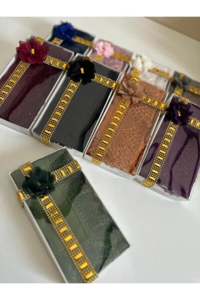 Dağıtmalık Çeyizlik Bohça Özel Gün Hediyesi Anneler Günü Özel Şık Kutusunda Namaz Başörtüsü-YEŞİL - Modazone (1)