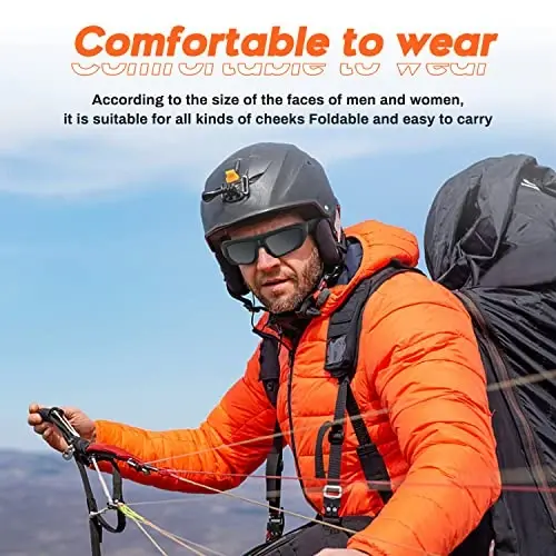 dahocamgo Camera Sunglasses 2K HD Video Glasses Sport Camera Shooting Glasses for Cycling, Camping, Driving, Hunting, Skateboarding, Traveling(included 32G SD Card) - 4