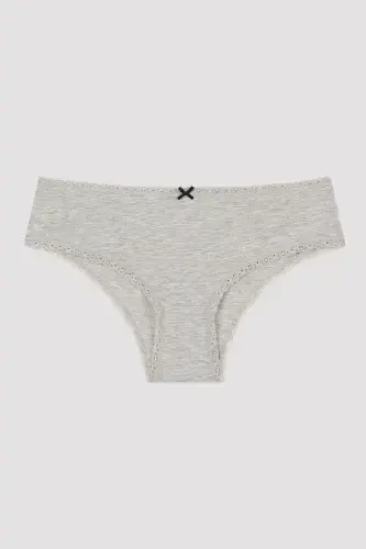 Daily Lace Pamuklu 3lü Gri Hipster Külot-Gri - 3