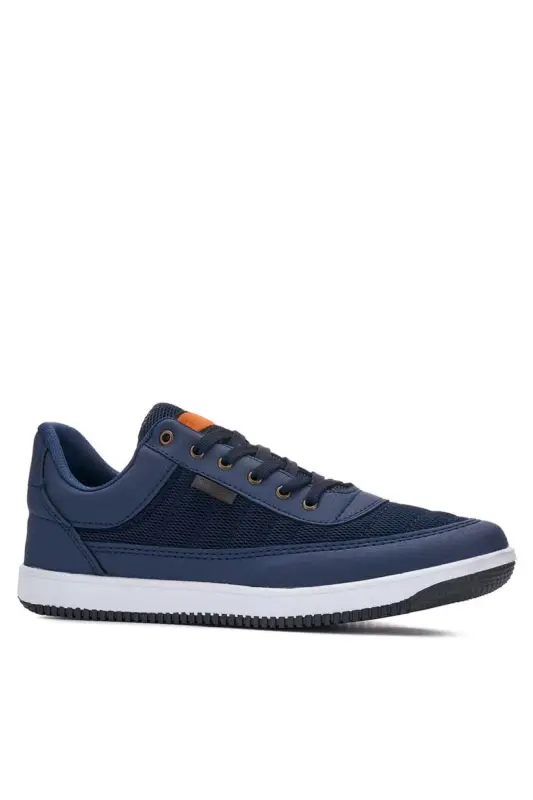 Daily Men's Sneaker Lace-up Lightweight Comfortable Mesh Walking Sports Shoes-NAVY BLUE - 1