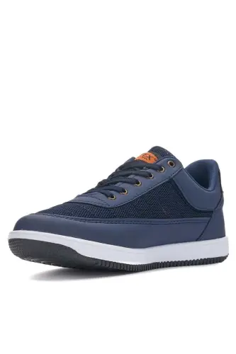 Daily Men's Sneaker Lace-up Lightweight Comfortable Mesh Walking Sports Shoes-NAVY BLUE - 2