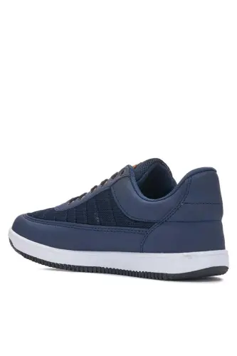 Daily Men's Sneaker Lace-up Lightweight Comfortable Mesh Walking Sports Shoes-NAVY BLUE - 3