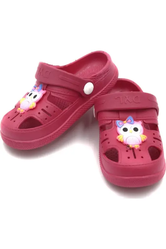Daily Orthopedic Non-Slip Animal Figured Kids Sandal Slipper-Fuchsia - 1