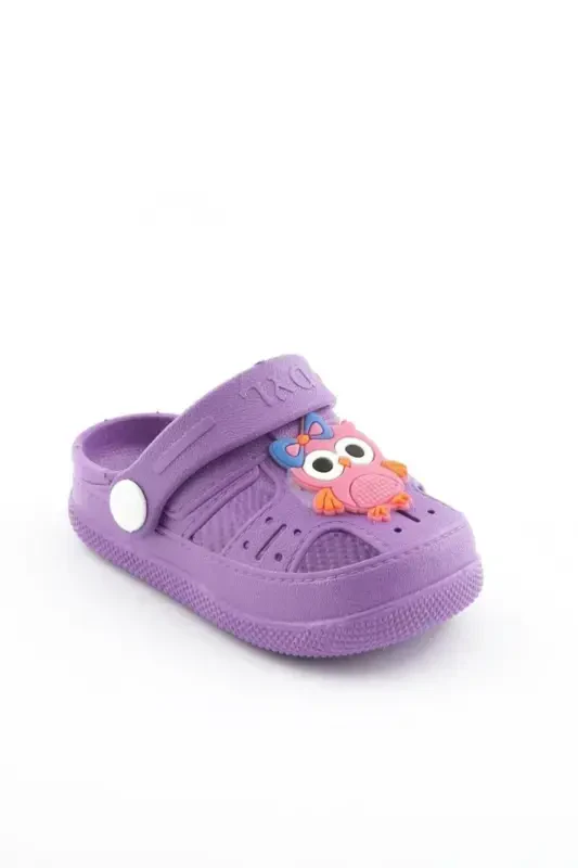 Daily Orthopedic Non-Slip Sole Animal Figured Kids Sandal Slipper-Lilac - Modazone