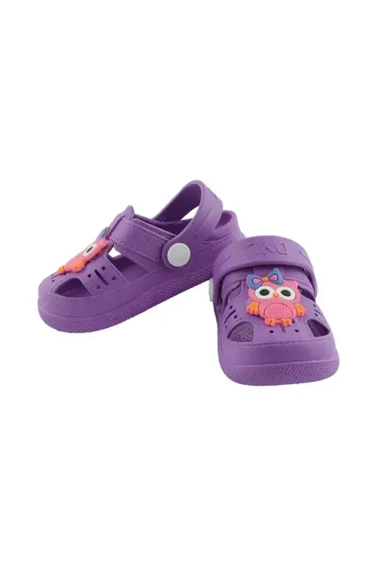 Daily Orthopedic Non-Slip Sole Animal Figured Kids Sandal Slipper-Lilac - 2