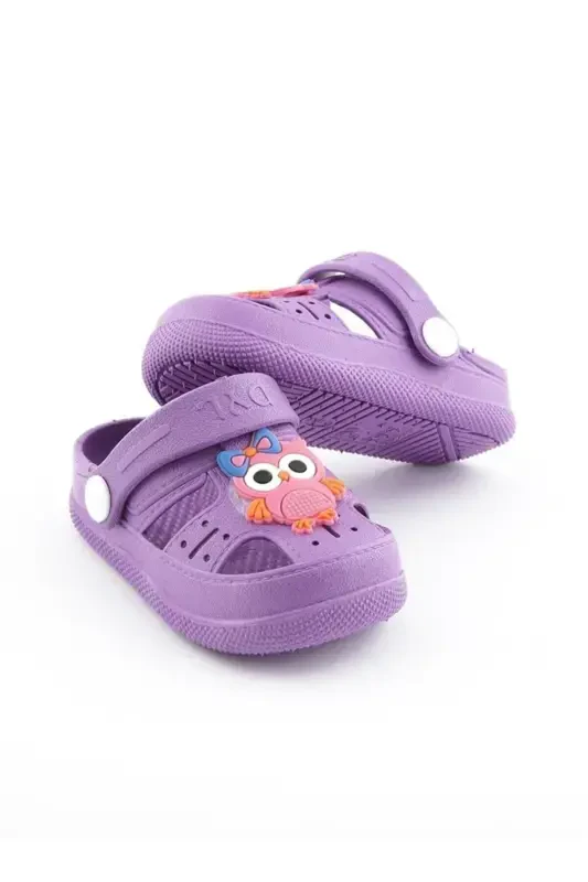 Daily Orthopedic Non-Slip Sole Animal Figured Kids Sandal Slipper-Lilac - 3