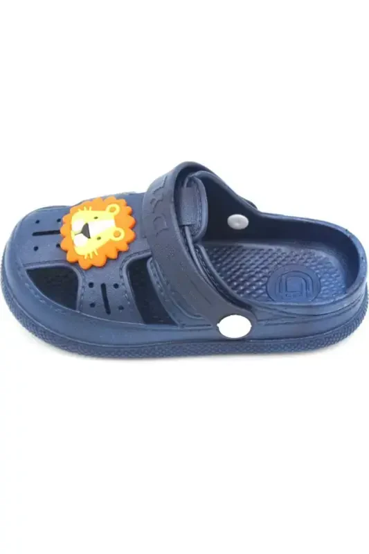 Daily Orthopedic Non-Slip Sole Animal Figured Kids Sandal Slipper-Navy Blue - 3