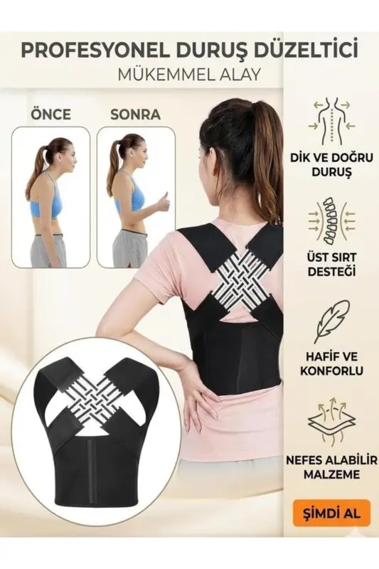 Daily Upright Posture Kyphosis Scoliosis Brace Back Posture Corrector Posture Corrector Hunchback Shoulder Brace - 3
