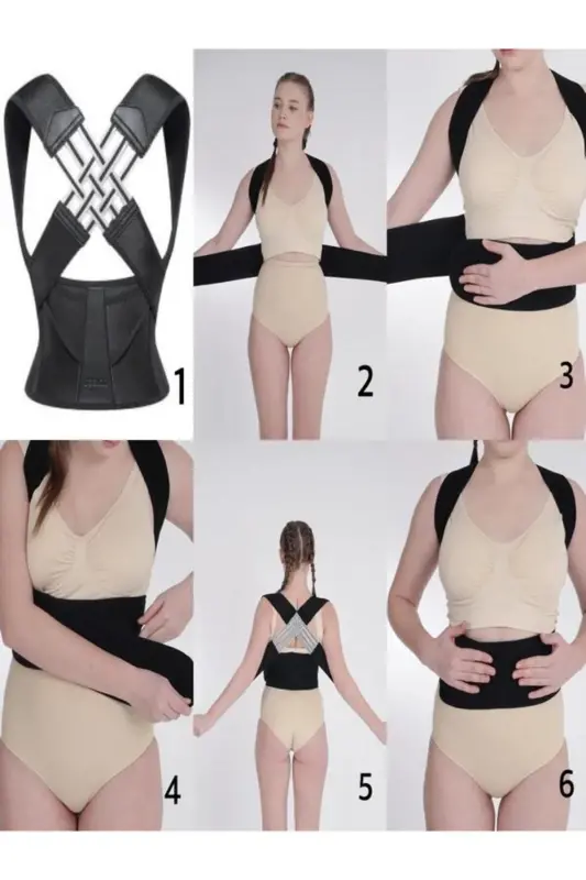 Daily Upright Posture Kyphosis Scoliosis Brace Back Posture Corrector Posture Corrector Hunchback Shoulder Brace - 8