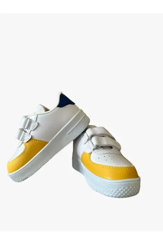 Daily Use Kid Shoe/Sneaker-WhiteBlueYellow - 5