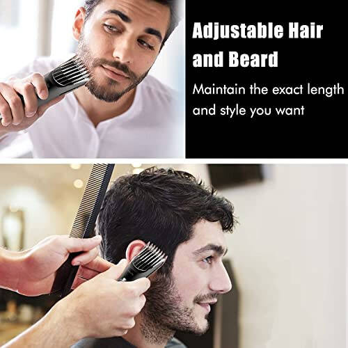 DAILYLIFE Beard Trimmer for Men, Adjustable Hair Clipper for Full-Body Grooming, Rechargeable Electric Groin Razor for Dad, Hygiene Waterproof Buzzer in Bathroom - 5