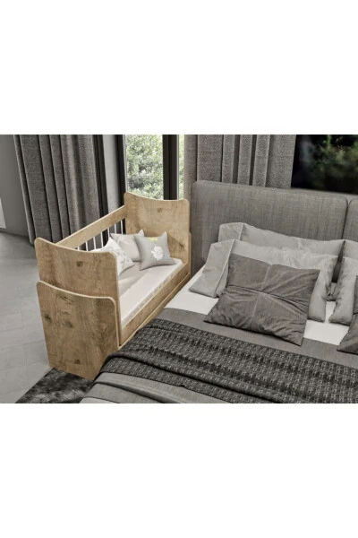 Daisy Beside Crib Oak - All 1st Quality Mdf - 3